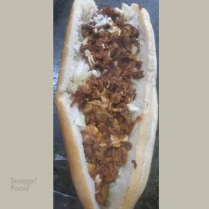 ساندویچ رست بیف گوشت با قارچ و پنیر